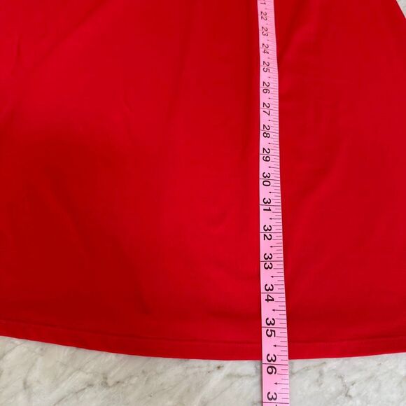 Athleta Kiki Swim Dress built in shelf bra Halter bright red size M - Picture 7 of 8